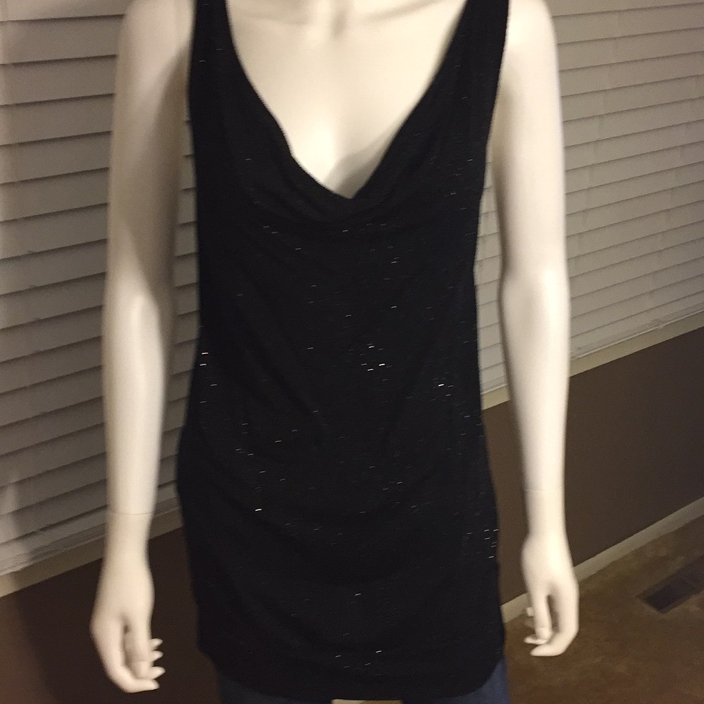 Lane Bryant Black glitter top  size 18/20